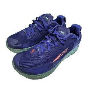 ALTRA Timp 4 Mens 10.5 Hiking Trail Running Shoe Sneaker 0 Mm Drop Purple Green